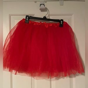 Plus Size women’s Red Tutu. Elastic Waist. Bought for costume but never worn. 2x